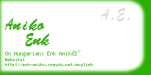 aniko enk business card